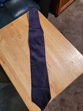 Vintage Andrew's Ties Zadi Milano Micro Dot Silk Tie Made In Italy